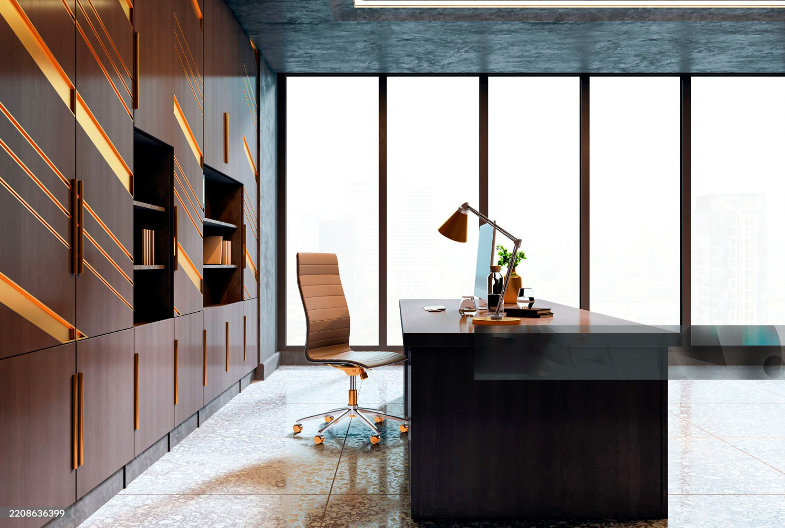 Interior de oficina legal sofisticada